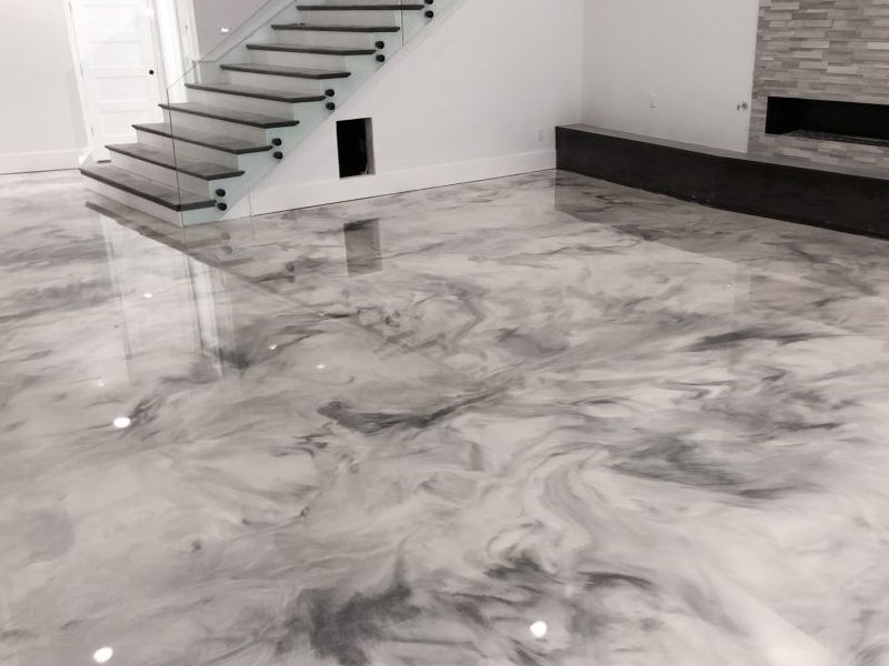 Metallic Marble Epoxy Floors in Metro Atlanta, GA